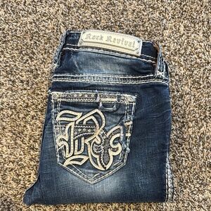 Rock Revival Women's Dark Blue Jeans